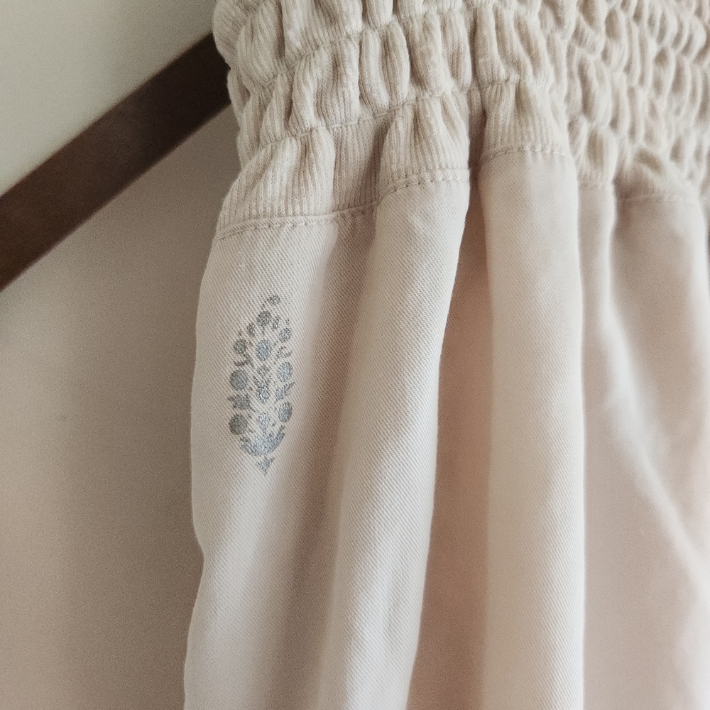 Free People Movement Mia Lounge Pant Lyocell Cream Wide-Leg Pant Medium - Picture 10 of 14